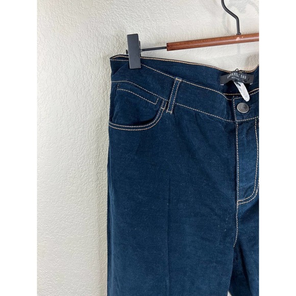 Lafayette 148 Trunk‎ Shared Womens Wide Leg Jeans Size 8 High Rise Blue - Picture 3 of 16